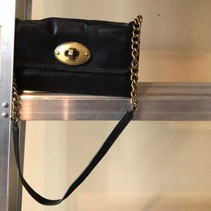 Fossil Leather Chain Purse